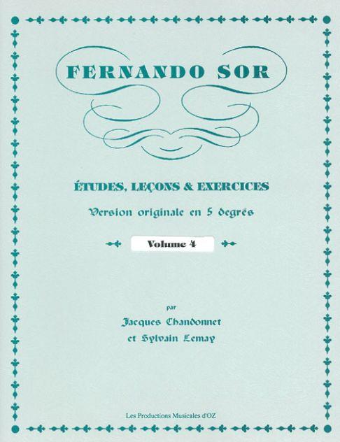 Fernando Sor: Études, leçons et exercices, vol. 4