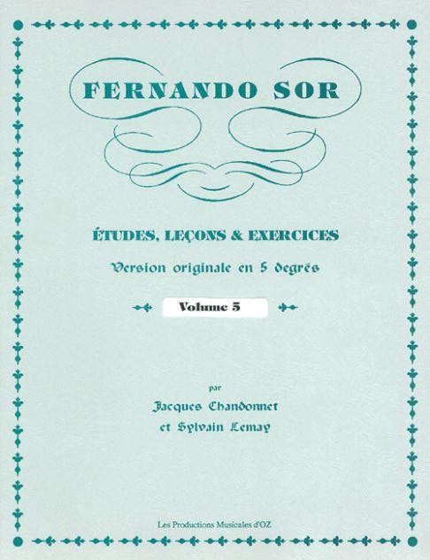 Fernando Sor: Études, leçons et exercices, vol. 5