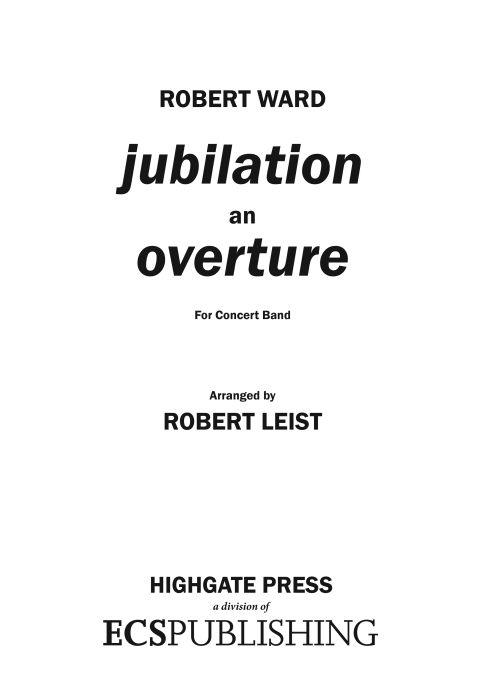 Jubilation, An Overture