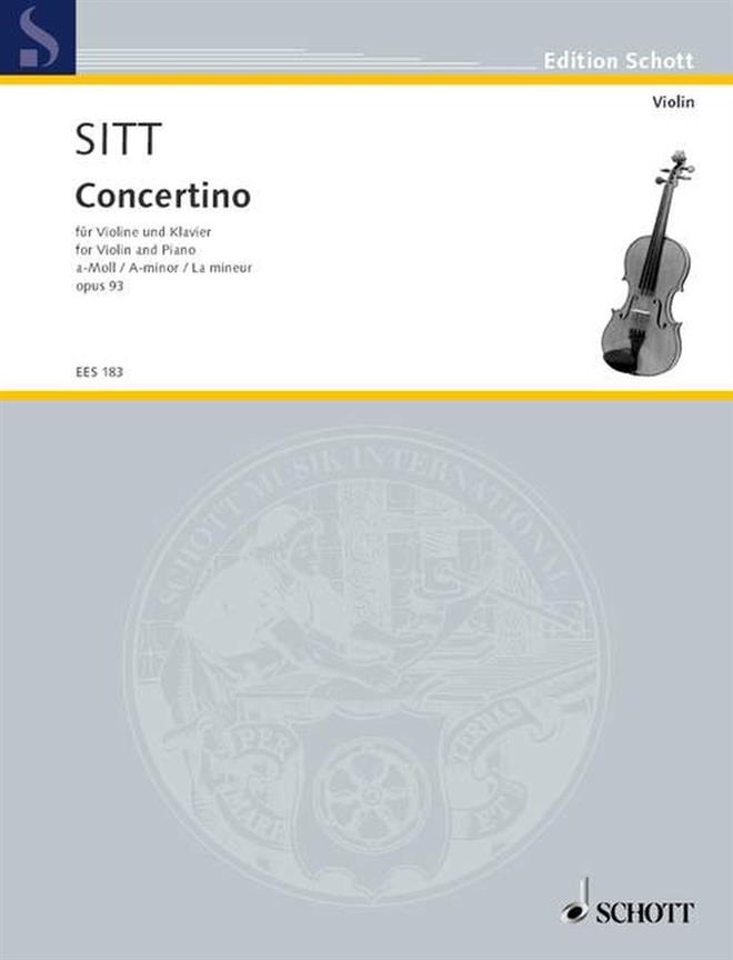 Hans Sitt: Concertino in A Minor op. 93