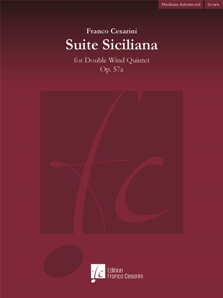 Franco Cesarini: Suite Siciliana Op. 57a (Partituur)