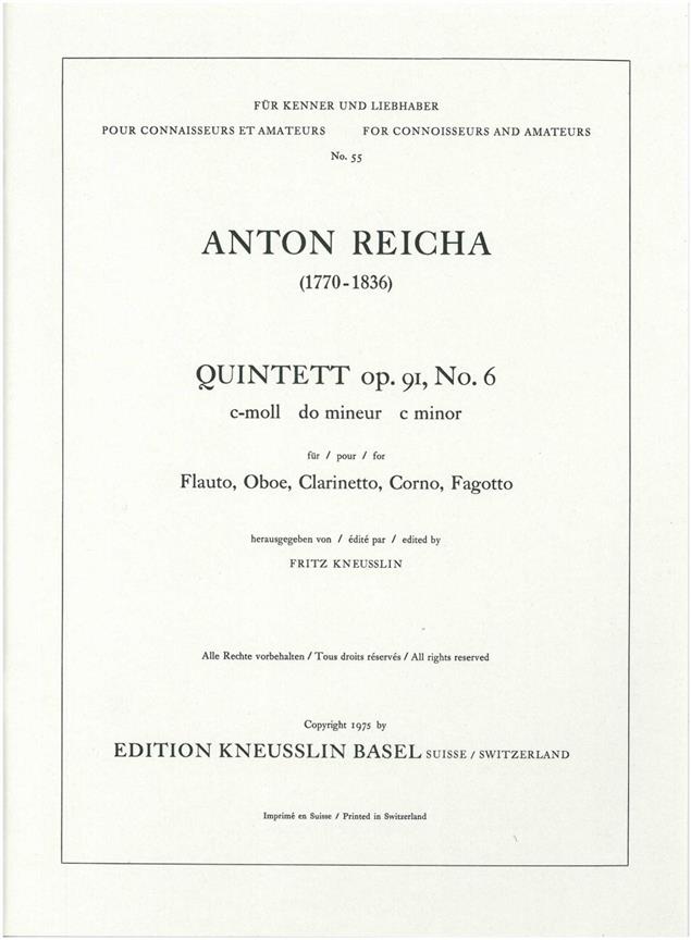 Quintett Op. 91-6