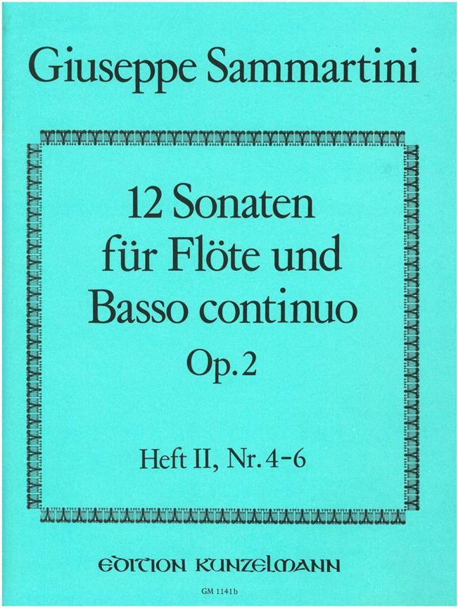 12 Sonaten für Flöte op. 2/4-6 – Band 2