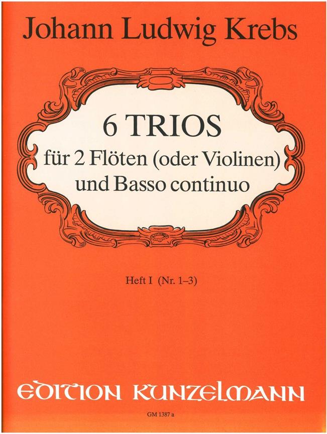 6 Trios Für 2 Flöten und Basso Continuo