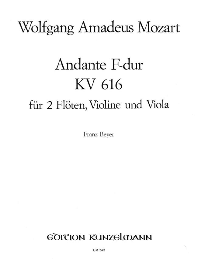 Andante Für 2 Flöten, Violine und Viola