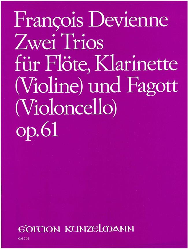 2 Trios Für Flöte, Klarinette und Fagott