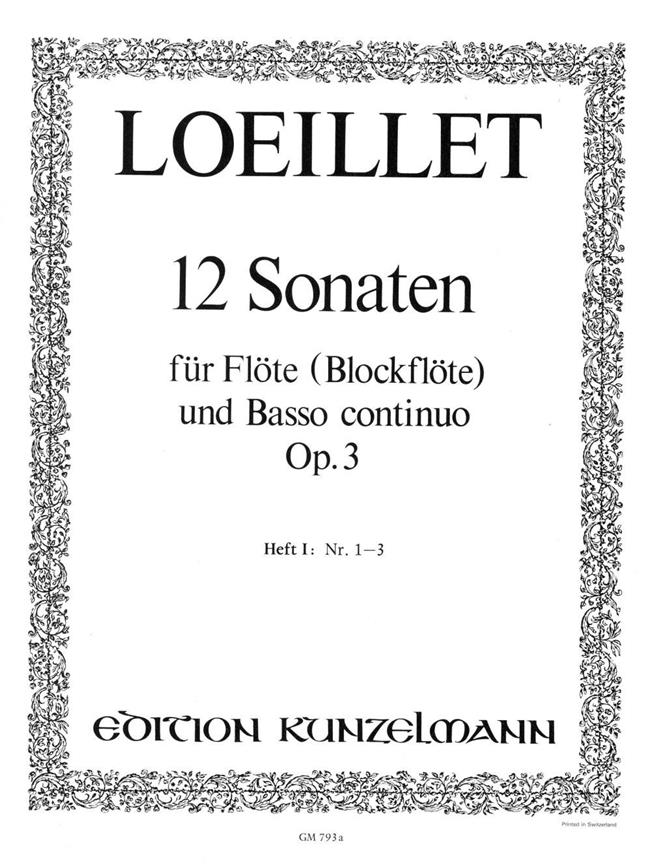 Sonaten(12) 1 Op.3