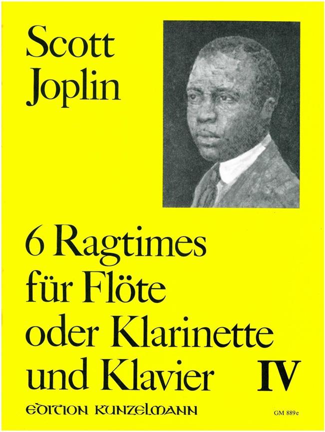 6 Ragtimes Für Flöte und Klavier – Band Iv