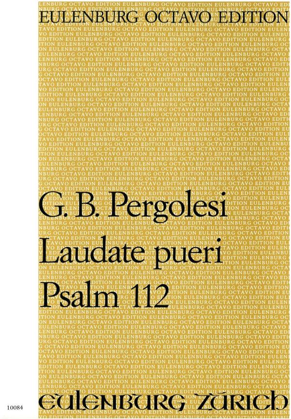 Pergolesi: Laudate Pueri Psalm 112
