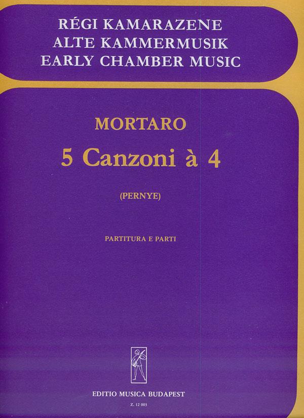 Antonio Mortaro: 5 canzoni a 4