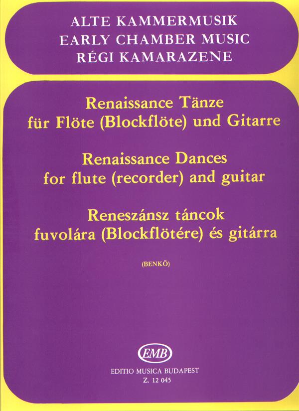 Renaissance Tänze(für Flöte (Blockflöte) und Gitarre)