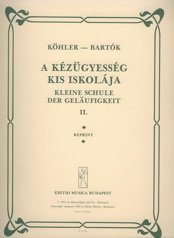 Louis Köhler: Kleine Schule der Geläufigkeit II op. 242