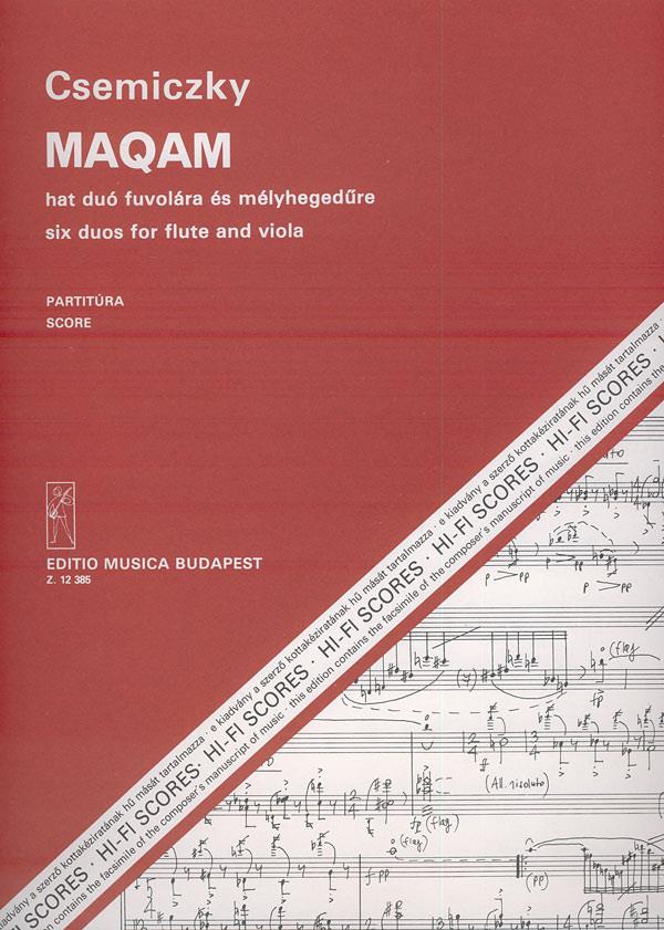 Miklós Csemiczky: Maqam(6 Duos für Flöte und Viola)