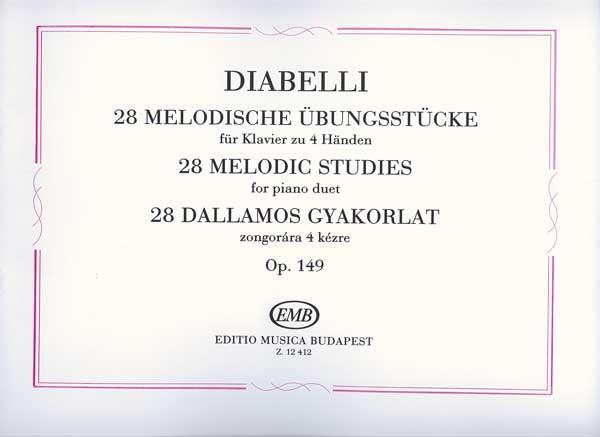 Anton Diabelli: 28 Melodische Übungsstücke op. 149 