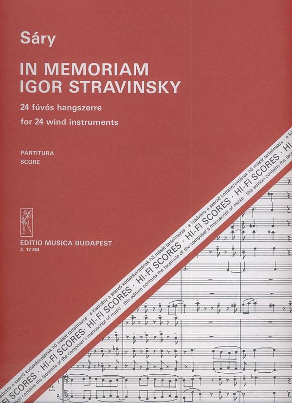 László Sáry: In memoriam Igor Stravinsky(fuer 24 Blasinstrumente)