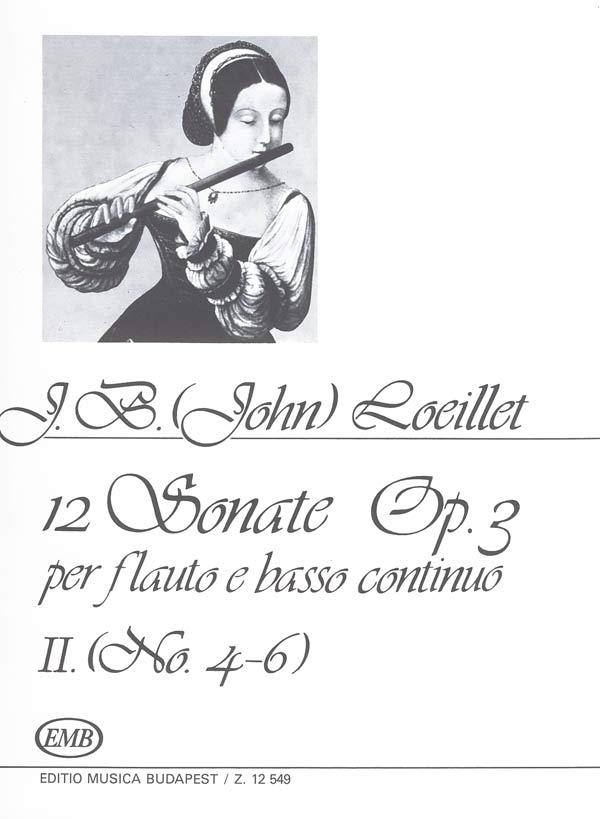 Jean-Baptiste Loeillet: 12 Sonaten (Fur Flöte (Blockflöte) und Basso Continuo)