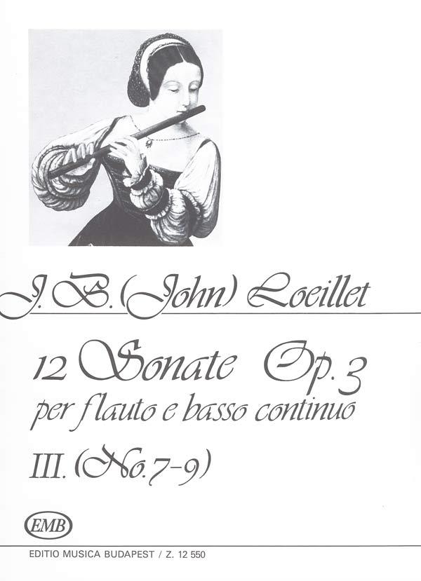 Loeillet: 12 Sonatas for Flute and Basso Continuo, op. 3