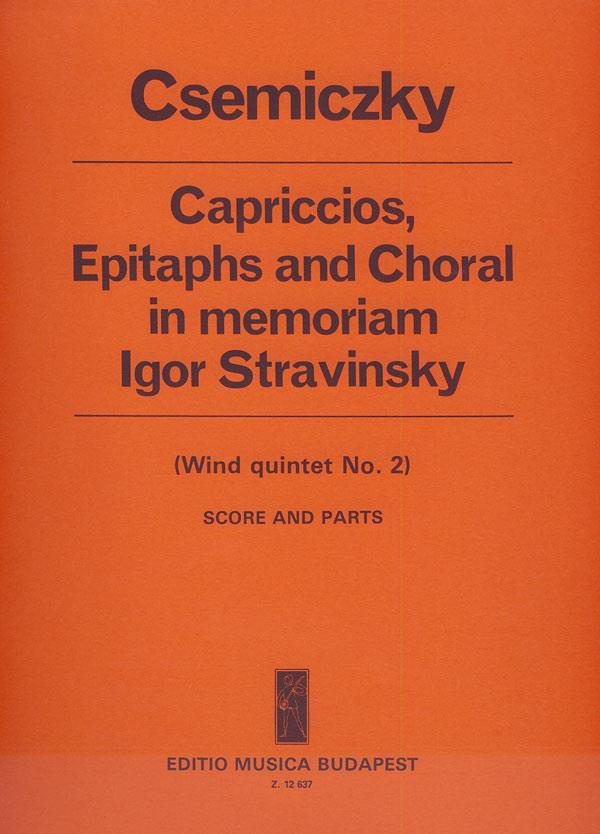 Miklós: Capriccios, Epitaphs and Choral
