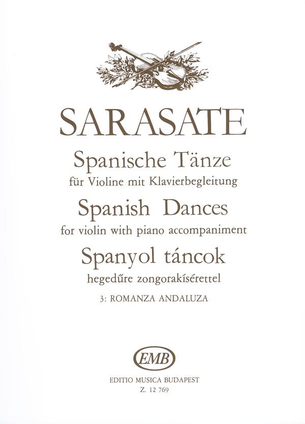 Pablo Sarasate: Spanish Dances for Violin 3
