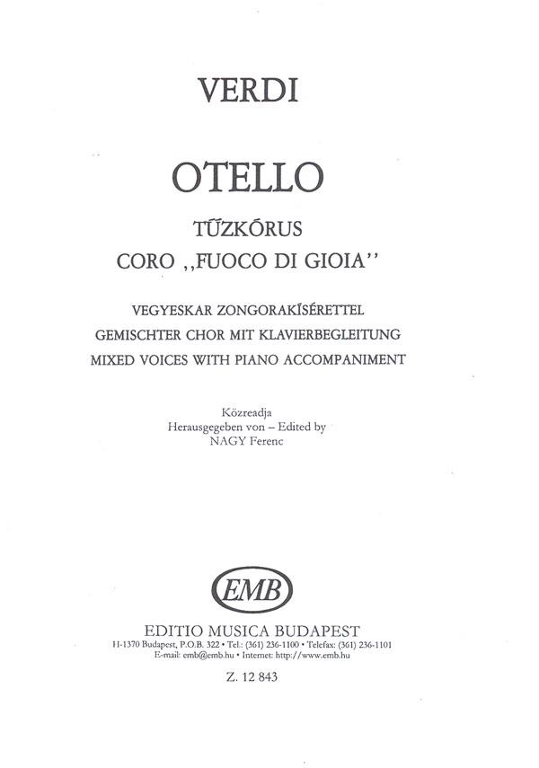 Verdi: Othello-Coro 