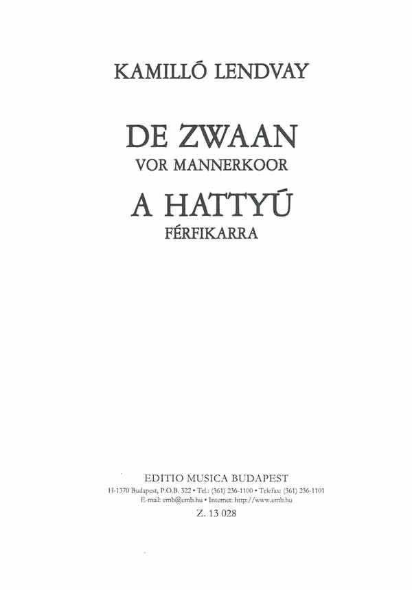 Lendvay: De zwaan