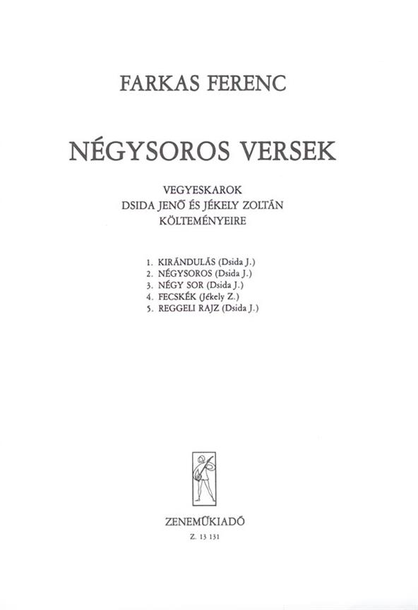 Farkas: Négysoros versek