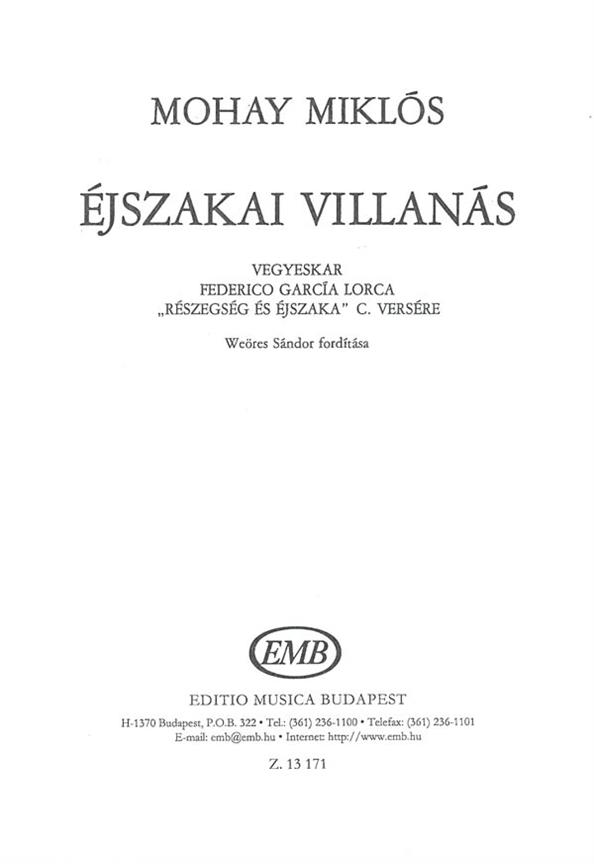 Mohay: Éjszakai villanás