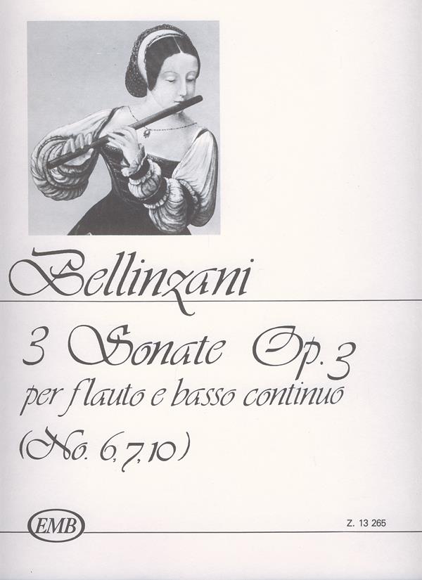 Bellinzani: 3 Sonatas for Flute and basso continuo