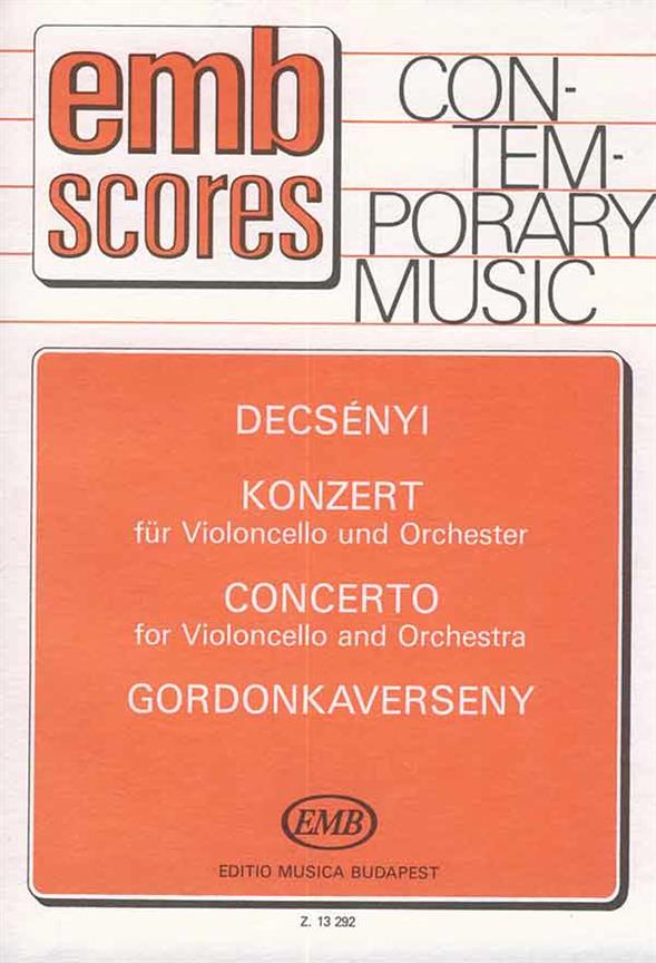 Decsényi: Concerto for violoncello and orchestra