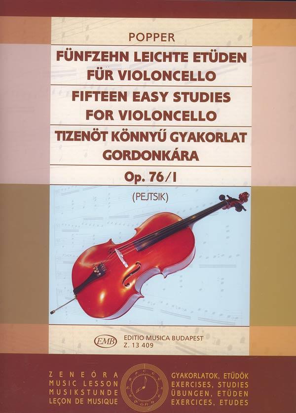 David Popper: Funfzehn Leichte Etuden op. 76-1