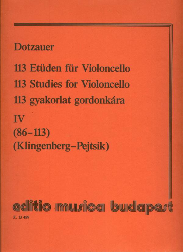 Dotzauer: 113 Studies 4