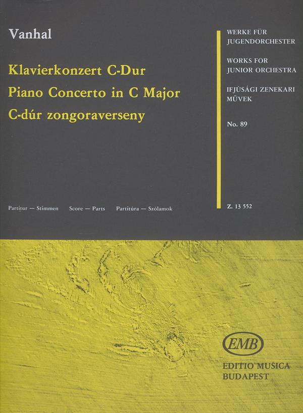 Magda Csurka Johann Baptist Vanhal Lajos Vigh: Klavierkonzert C-Dur  Mit Begleitung Von 2 Violin