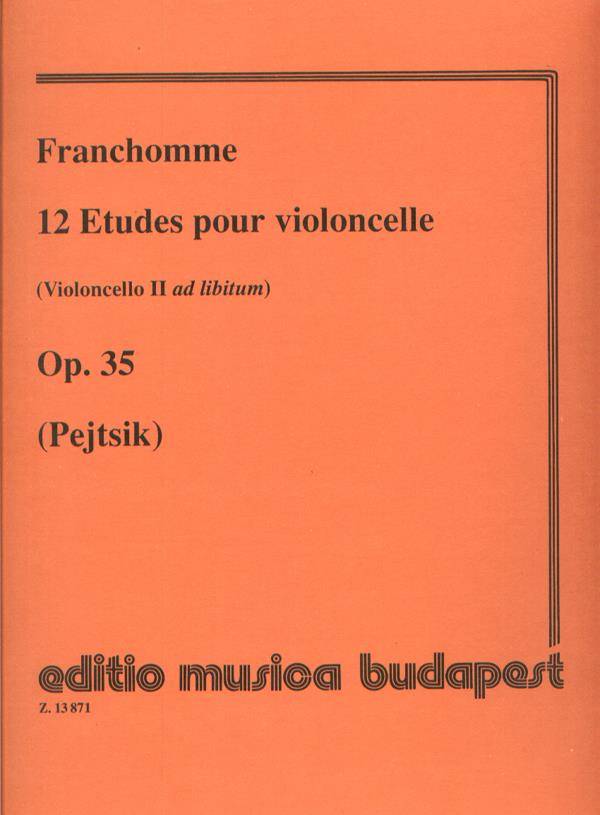 Franchomme: 12 Etüden op. 35 (Violoncello II ad lib.)((Violoncello II ad lib.))