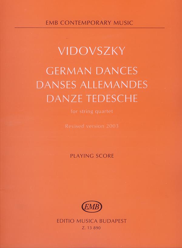 Vidovszky: German Dances for string quartet - 1989, revised