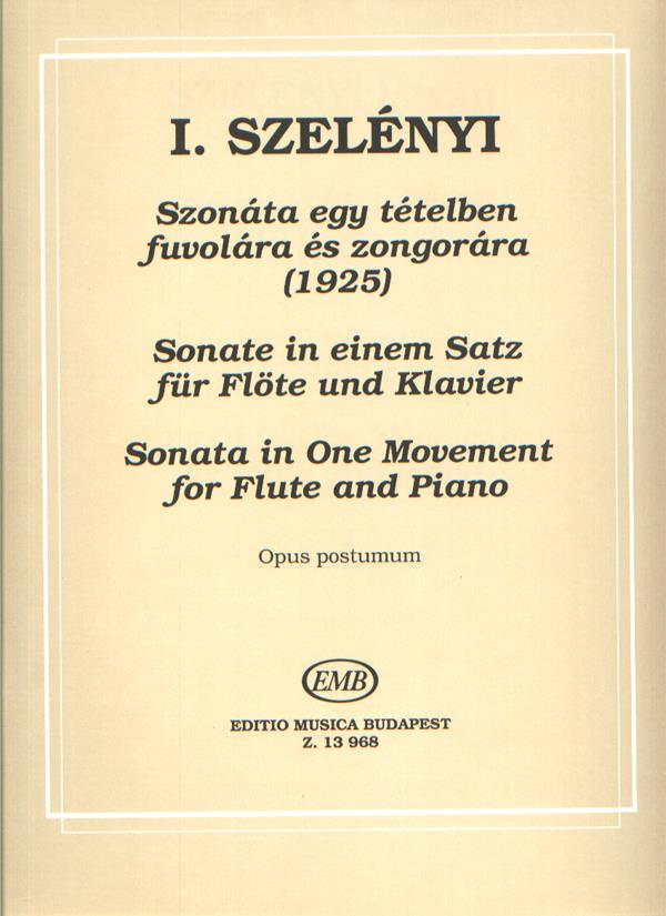 Szelényi: Sonata in One Movement (1925)