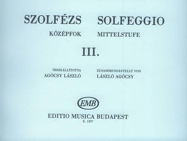 Agócsy: Solfeggio 3