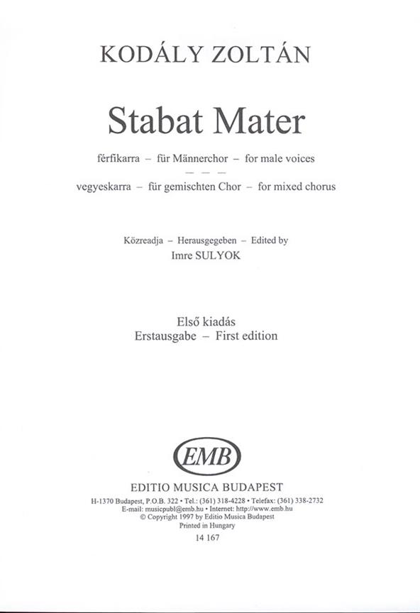 Kodály: Stabat Mater