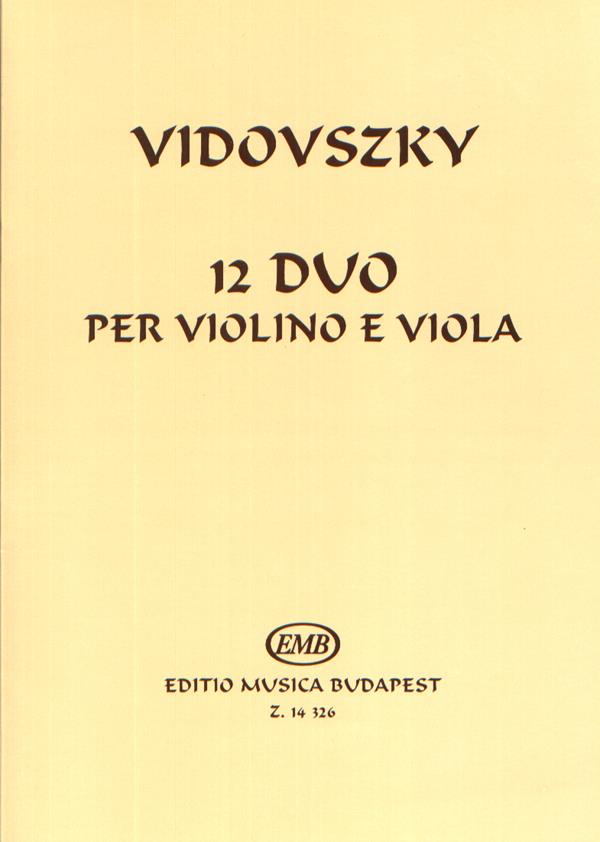 Vidovszky: 12 duo per violino e viola
