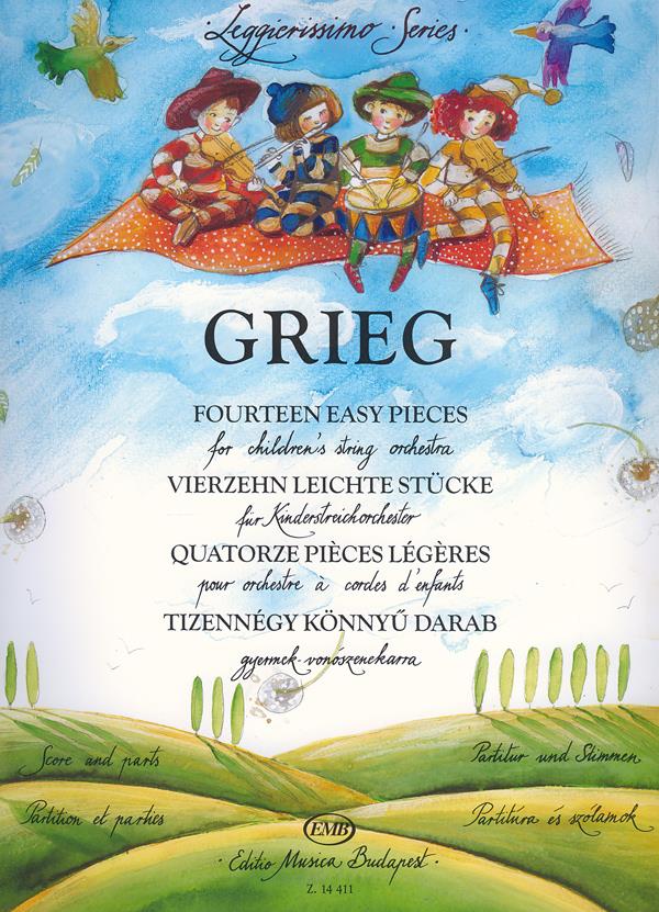 Grieg: Fourteen easy pieces for children's string orchestra (1ste Positie)