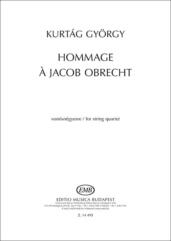 Kurtág: Hommage a Jacob Obrecht