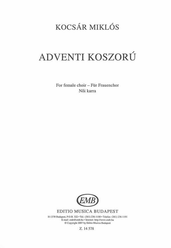 Kocsár: Adventi koszorú