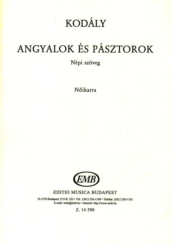 Kodály: Angyalok és pásztorok