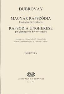 Dubrovay: Rapsodia ungherese per clarinetto in Sib e orchestra