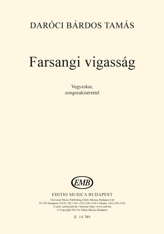 Tamás: Farsangi vigasság