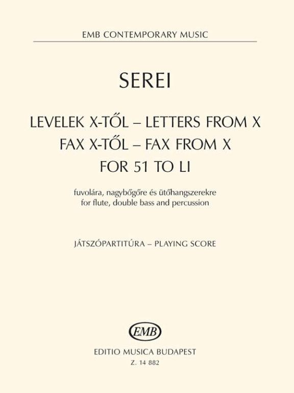 Serei: Letters from X – Fax from X – fuer 51 to LI