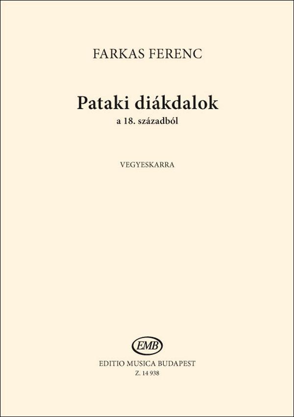 Farkas: Pataki diákdalok a 18. századból