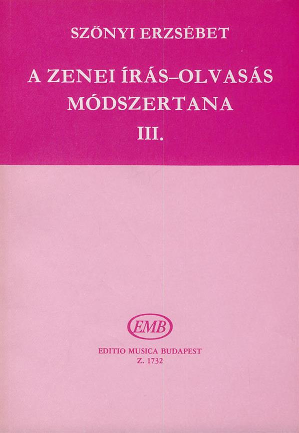 Szőnyi: A zenei írás-olvasás módszertana 3