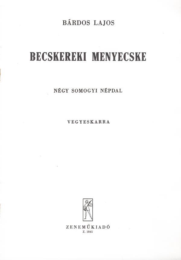 Bárdos: Becskereki menyecske