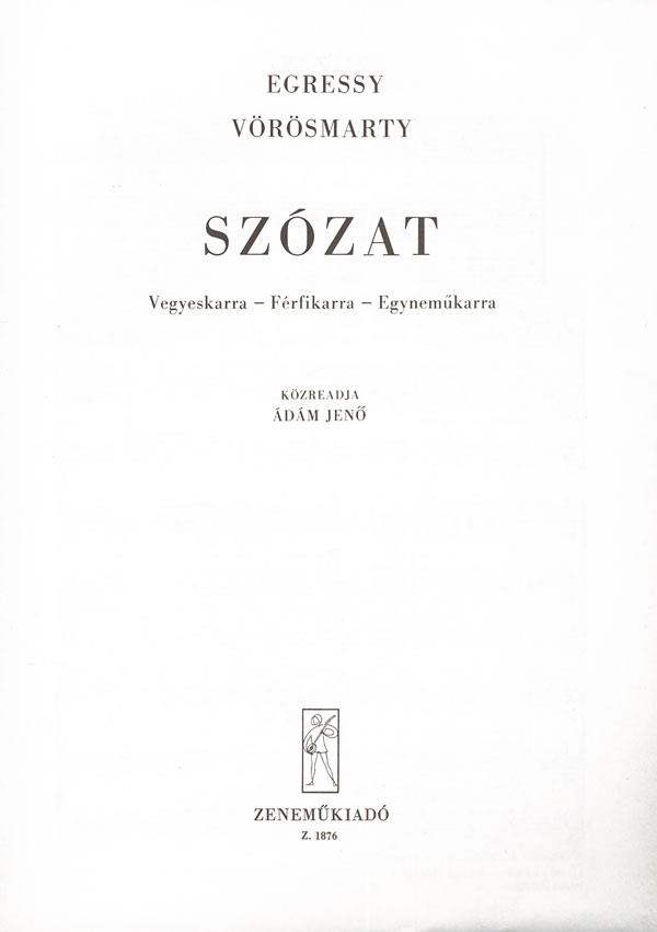 Egressy: Szózat