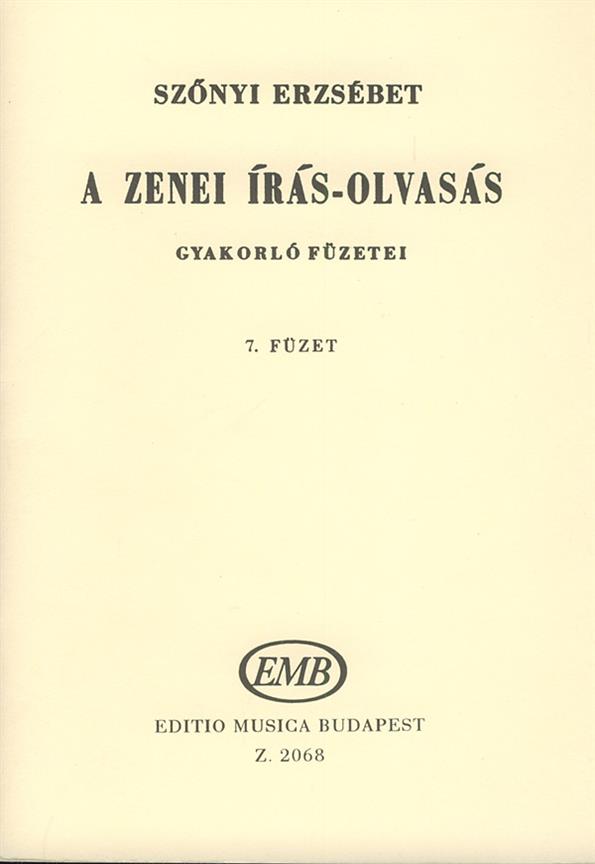 Szőnyi: A zenei írás-olvasás gyakorló füzetei 7